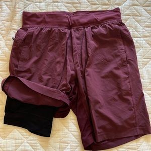 Lululemon lined training shorts size medium
